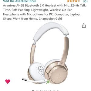 Champagne wireless headset